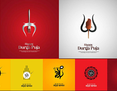 Durga Puja Creative ads Collection