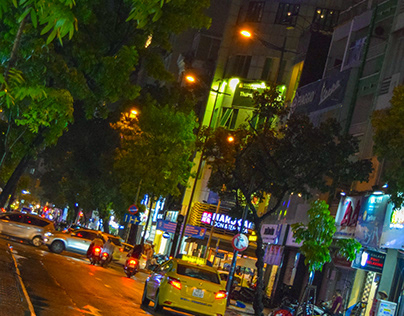 Vietnam Street at Night