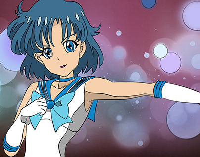 Sailor Mercury (Anime drawing)