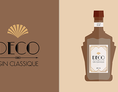 Logo and bottle design for fictitious brands