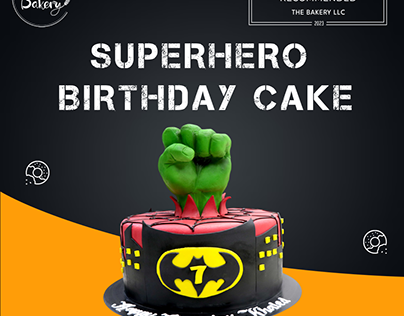 Spectacle Superhero Birthday Cake for celebration