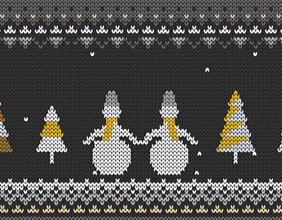 Knitted Christmas animation (Adobe After Effects)
