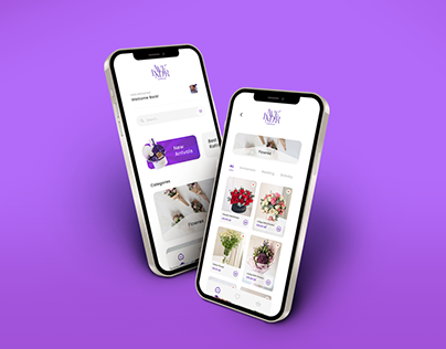 Flower & Chocolate Mobile App design