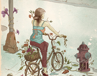 Ilustración para el Libro BikeFriendly Imagination Göoo