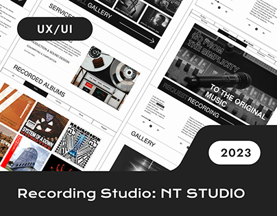 Recording Studio Landing Page
