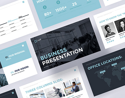 Clean business presentation template