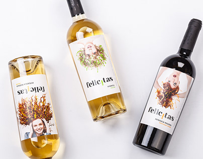 Modern Wine Label Design - Felicitas