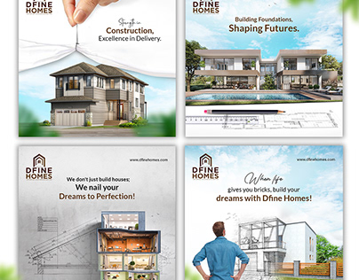 Architectural poster | Define Homes social media poster
