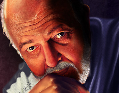 Digital Painting Portrait Mohamed khan