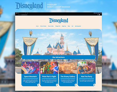 Disneyland Website Concept Redesign