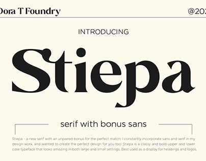 Stiepa | Modern Serif & Sans