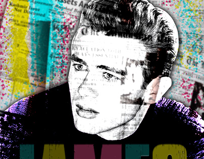 Project thumbnail - Póster fan art James Dean