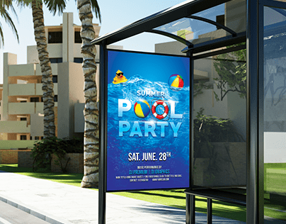 Summer Pool Party Posters