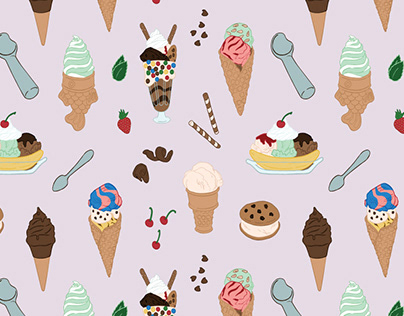 Ice cream textiles.
