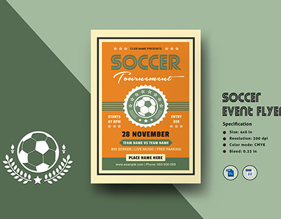 Soccer Event Flyer Template
