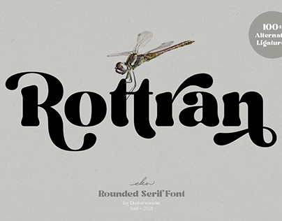 Rottran - Rounded Display Serif Font