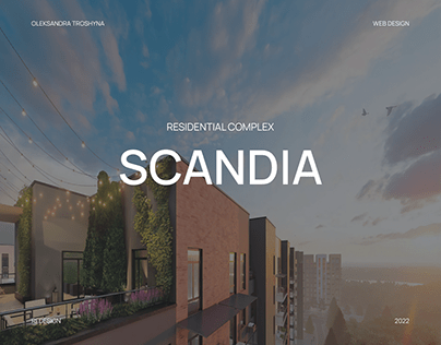 Web design for Residental complex Scandia