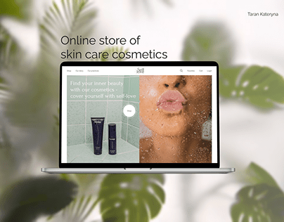Online store of skin care cosmetics