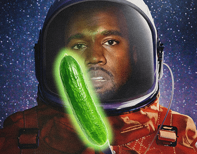 Astronaut Kanye discovers a space cucumber