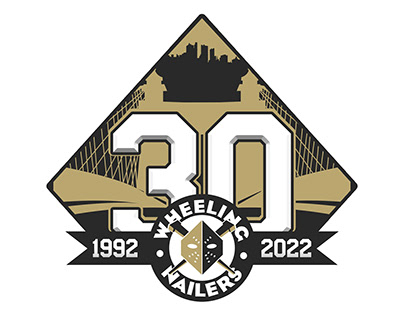 Wheeling Nailers 30th Anniversary Logo Design