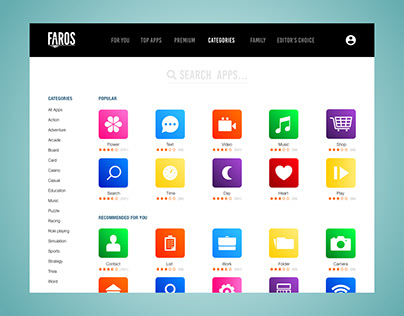 app store web design