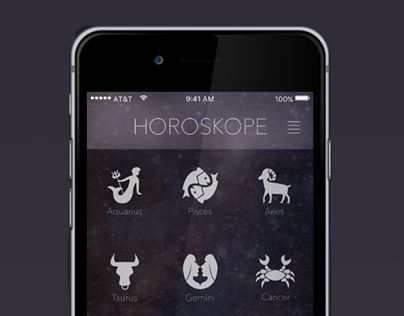 Horoskope App - UI Design