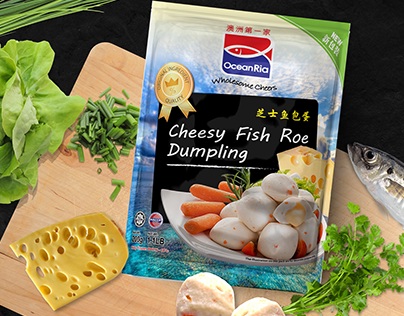Cheesy Fish Roe Dumpling Packaging