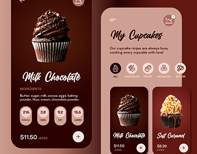 Sweet Cupcake UI/UX