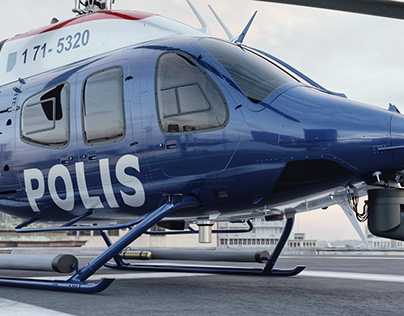 Helicopter BELL 429 Swedish Police