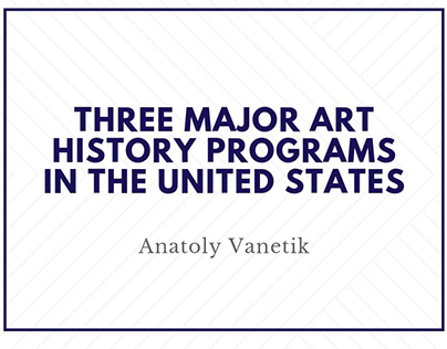 Three Major Art History Programs In The United States