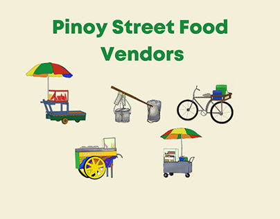 Pinoy Street Food Vendor Illustrations