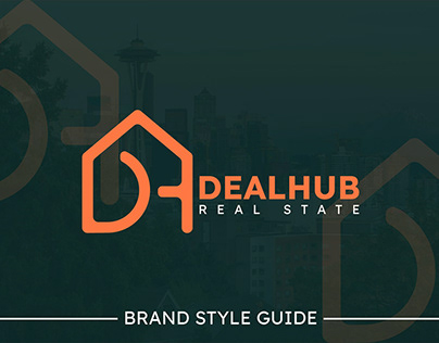 A real estate company logo with Brand style guide