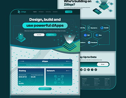 Zilliqa Landing page redesign