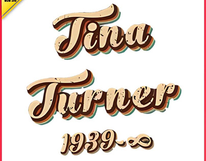Retro Tina Turner Rip Legend Singer PNG