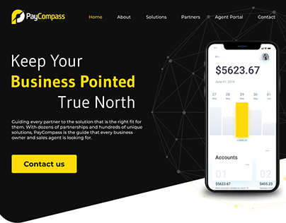 Website for a financial company
