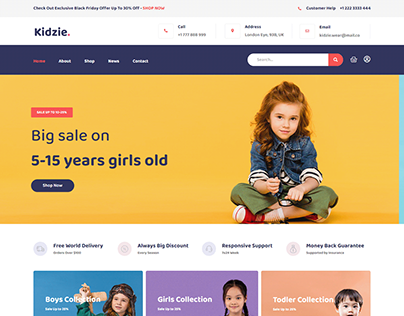 Baby & Kids E-Commerce Website (Wix)