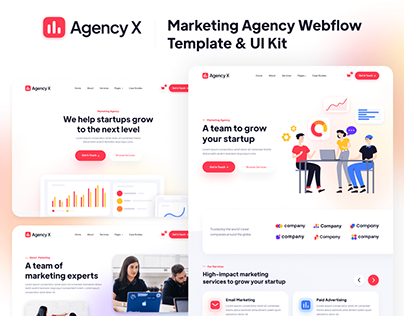 Agency X - Agency Webflow Template & UI Kit
