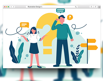 Web Wallpaper or Web Screen Design in illustrator..