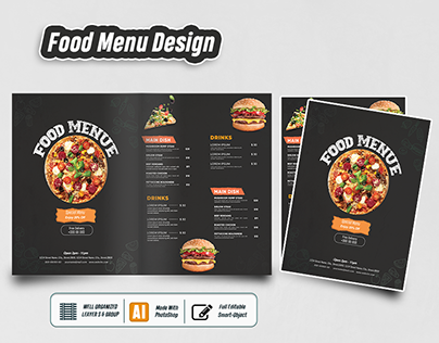 Food Menu Design for Restaurant Business