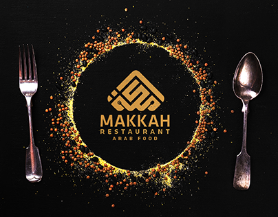 MAKKAH restaurant logo design