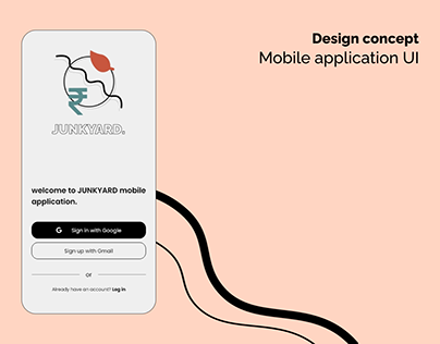 Junkyard - Design concept for mobile application