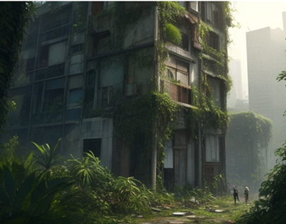 Nature's Reclamation: Abandoned City Oasis