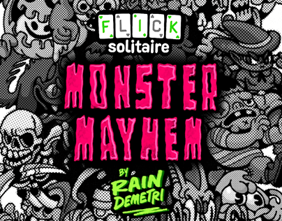 Flick Solitaire "Monster Mayhem" Promo Art