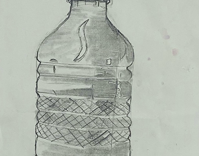 Water Bottle Sketch - Adrianna Shanta