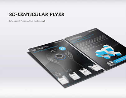 Lenticular flyer with 3D effect