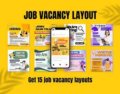 Canva Layout || Job Vacancy || Job Hiring || Canva