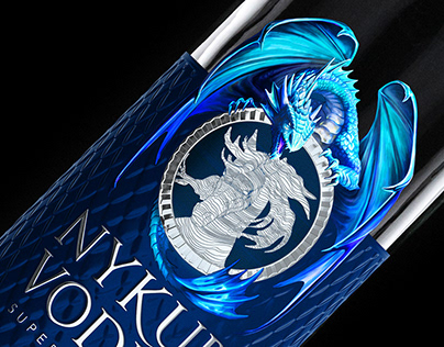 Nykur Vodka - Draco Aqua Packaging Design