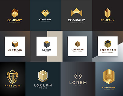 Minimalist luxury logo template
