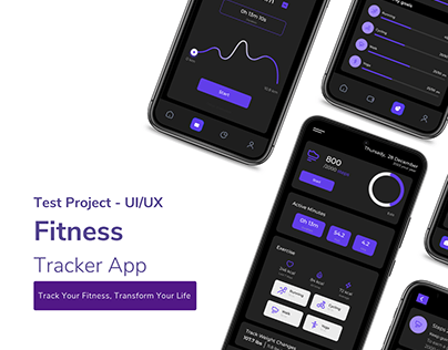 Fitness Tracker App UI Design | Mobile App UI Design
