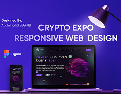 Responsive web design for Crypto Expo